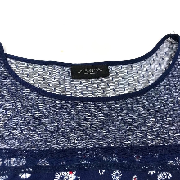 Jason Wu for Target Blue Floral Sleeveless Top - Picture 4 of 8